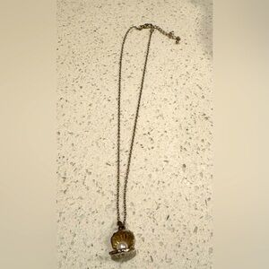 Gold pearl/seashell necklace